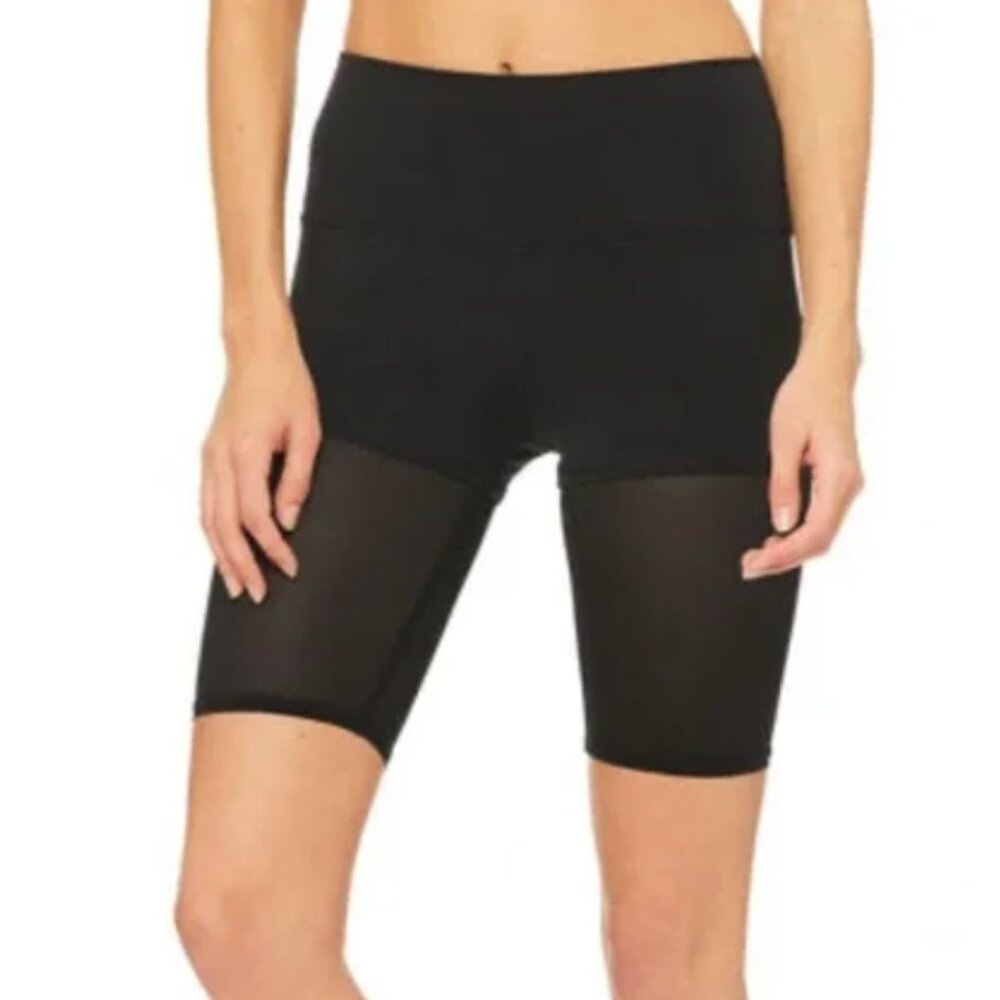 High Waist Lavish Biker Short - Black